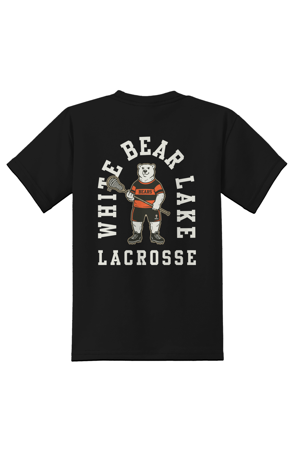 White Bear Lake Lacrosse Bear Youth Blend Tee