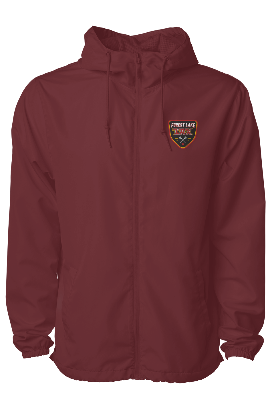 Forest Lake Lacrosse Coaches Water Resistant Lightweight Windbreaker