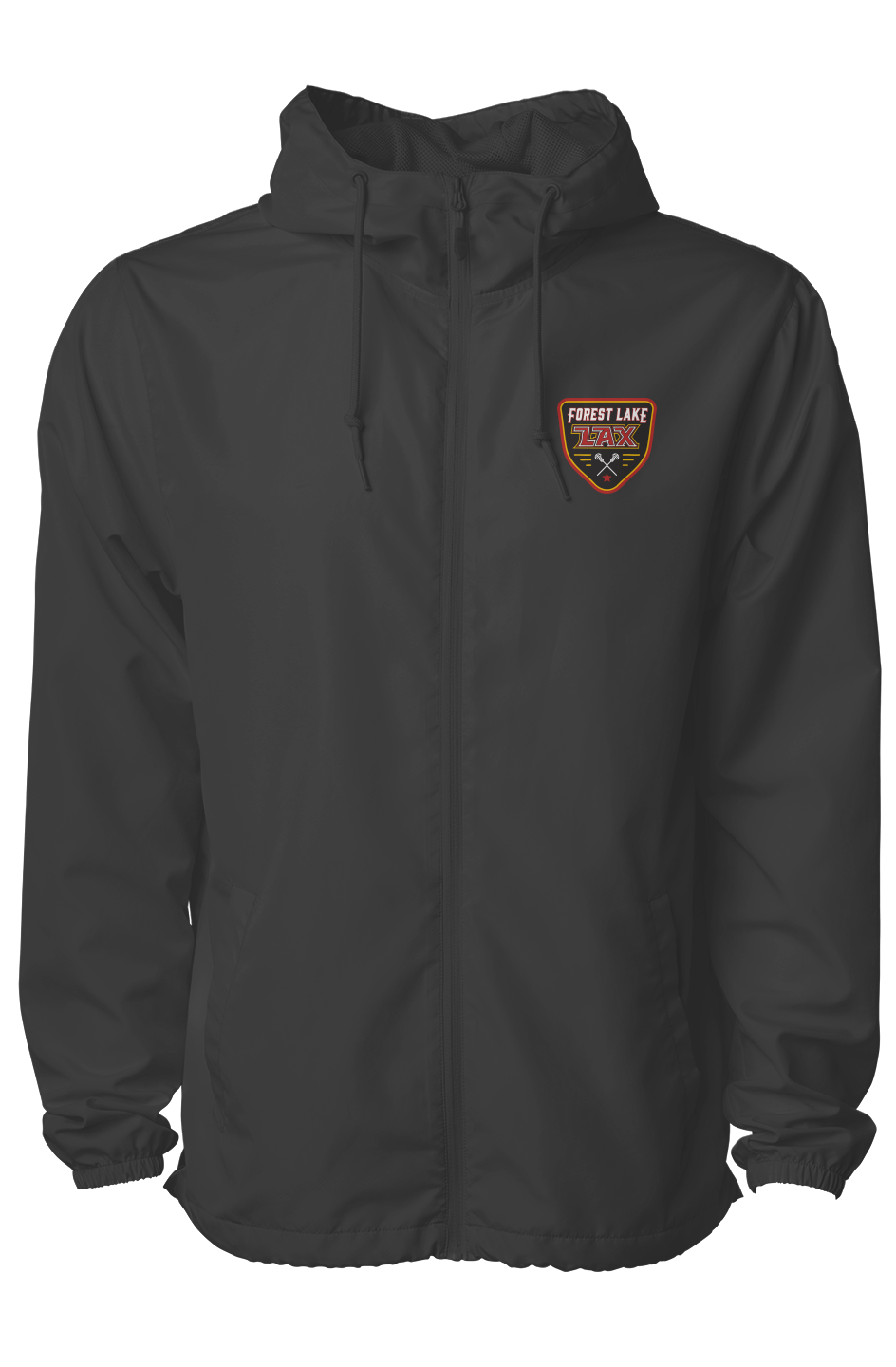 Forest Lake Lacrosse Coaches Water Resistant Lightweight Windbreaker