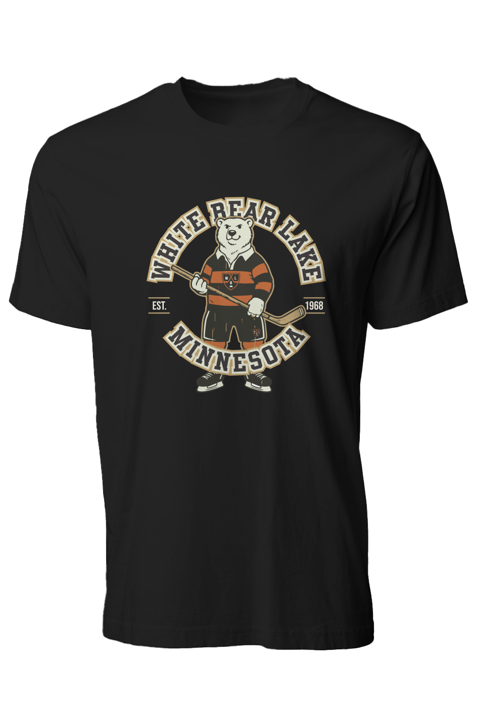 White Bear Lake Hockey Polar Bear Pigment Dye Tee
