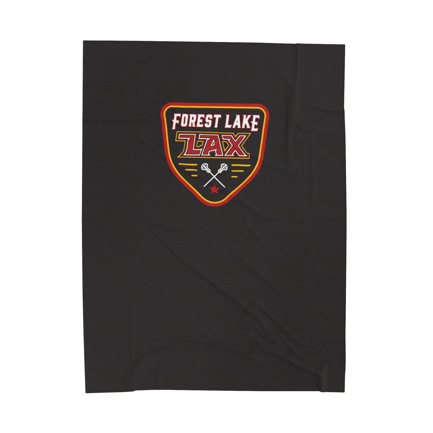 Forest Lake Lacrosse Velveteen Plush Blanket