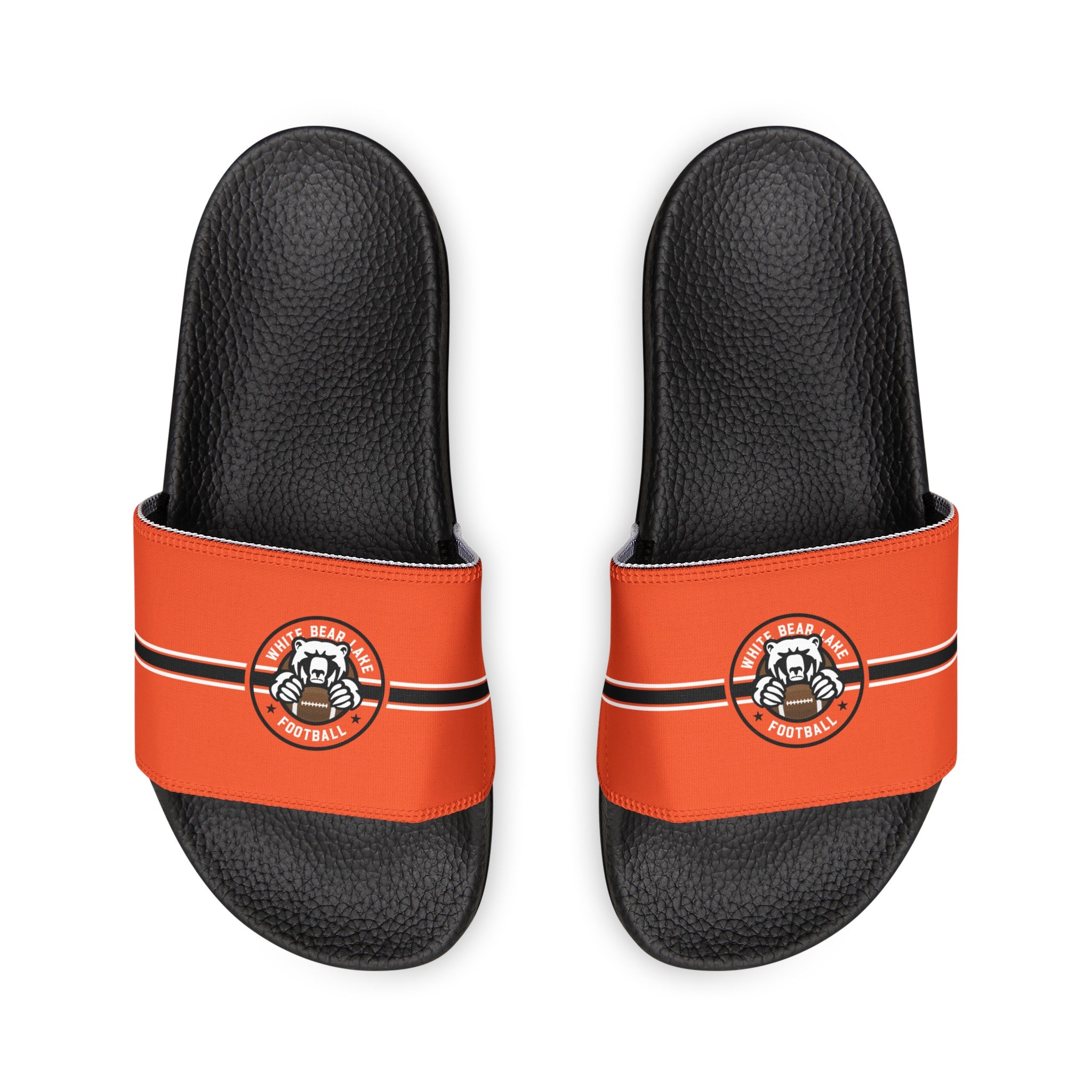 White Bear Lake Football Orange Women's Removable-Strap Sandals