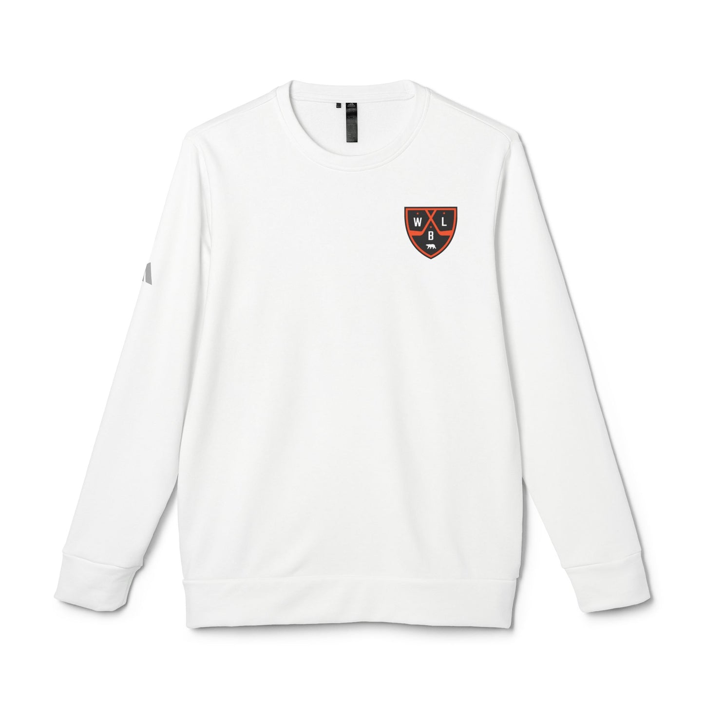 White Bear Lake Hockey Shield Adidas® Unisex Fleece Crewneck Sweatshirt