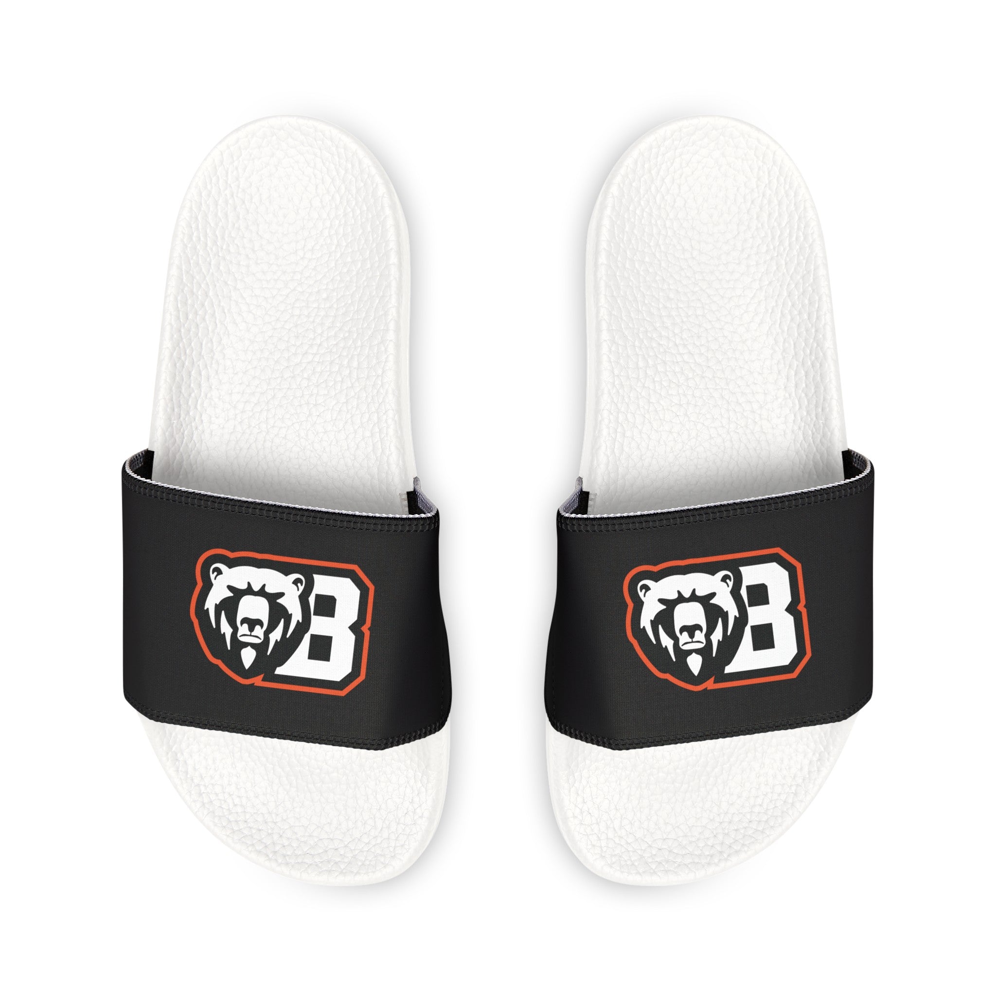 White Bear Lake Football Black Men's Removable-Strap Sandals