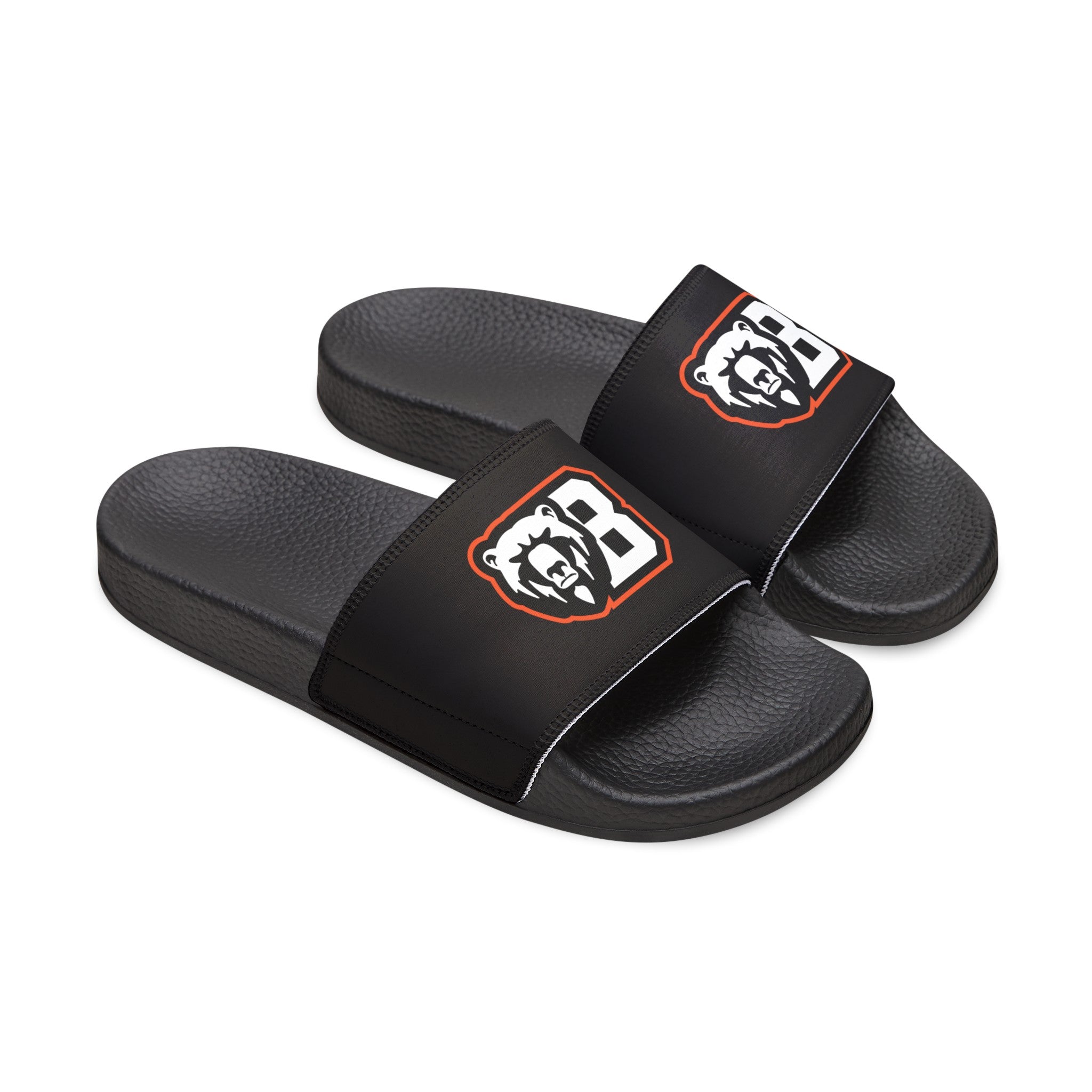 White Bear Lake Football Black Women's Removable-Strap Sandals