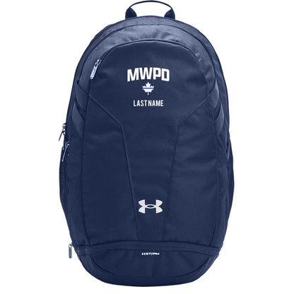 Maplewood Police Customizable Under Armour Hustle 5.0 TEAM Backpack