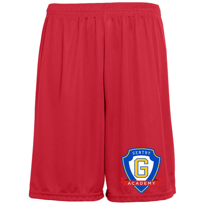 Gentry Shield Moisture-Wicking Pocketed 9 inch Inseam Training Shorts