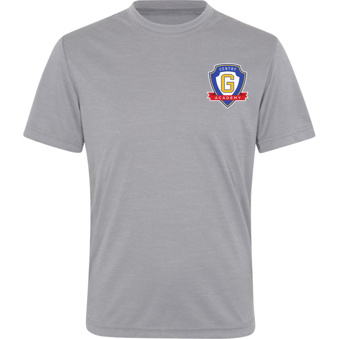 Gentry Academy Shield Youth Team Performance Heather Tee