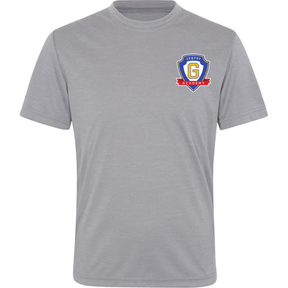 Gentry Academy Shield Youth Team Performance Heather Tee