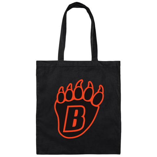 WBLAHA Bear Paw Canvas Tote Bag