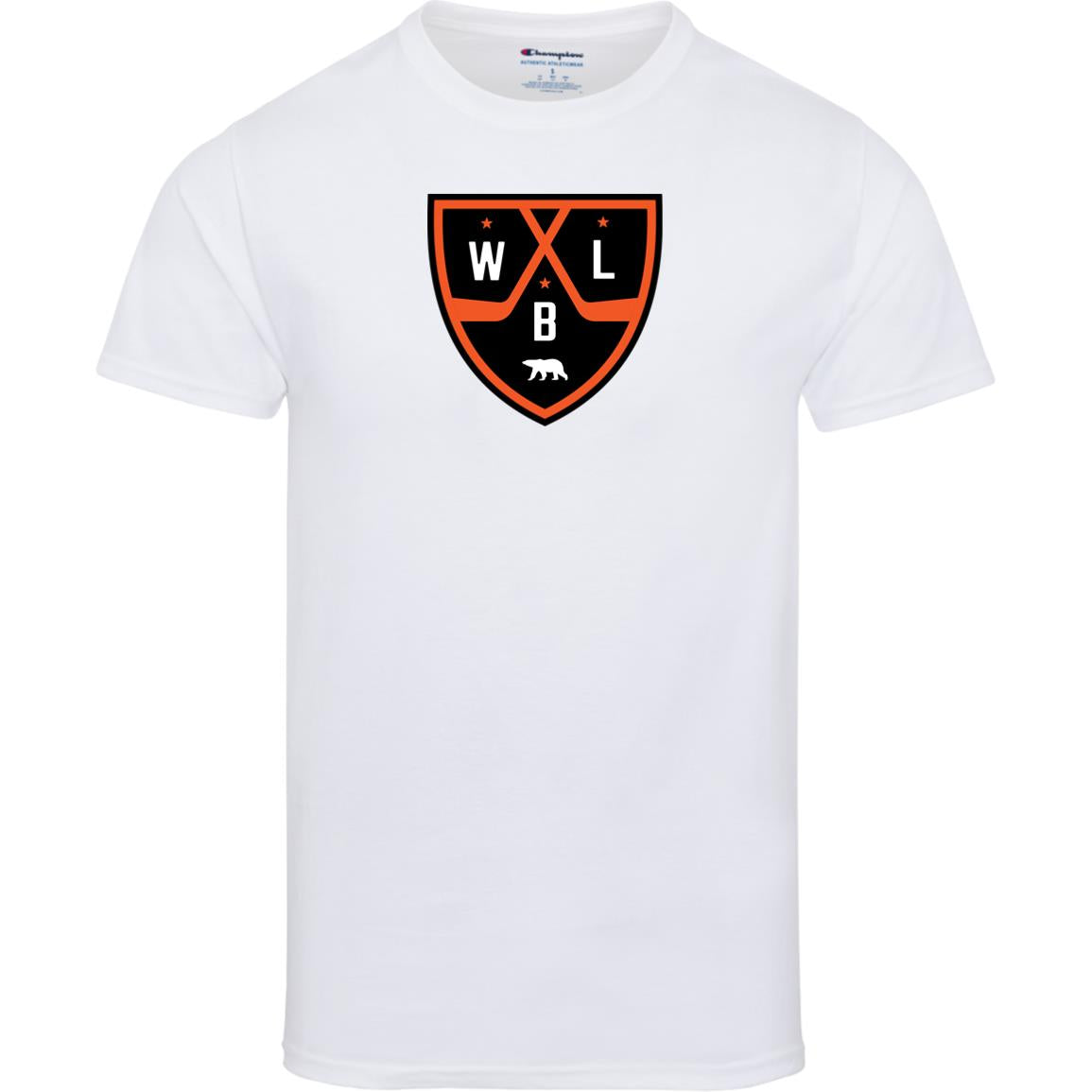 White Bear Lake Hockey Shield Champion Adult Short Sleeve Tee