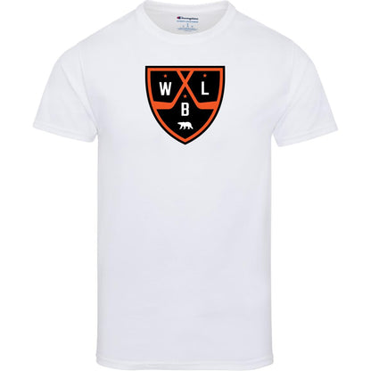 White Bear Lake Hockey Shield Champion Adult Short Sleeve Tee