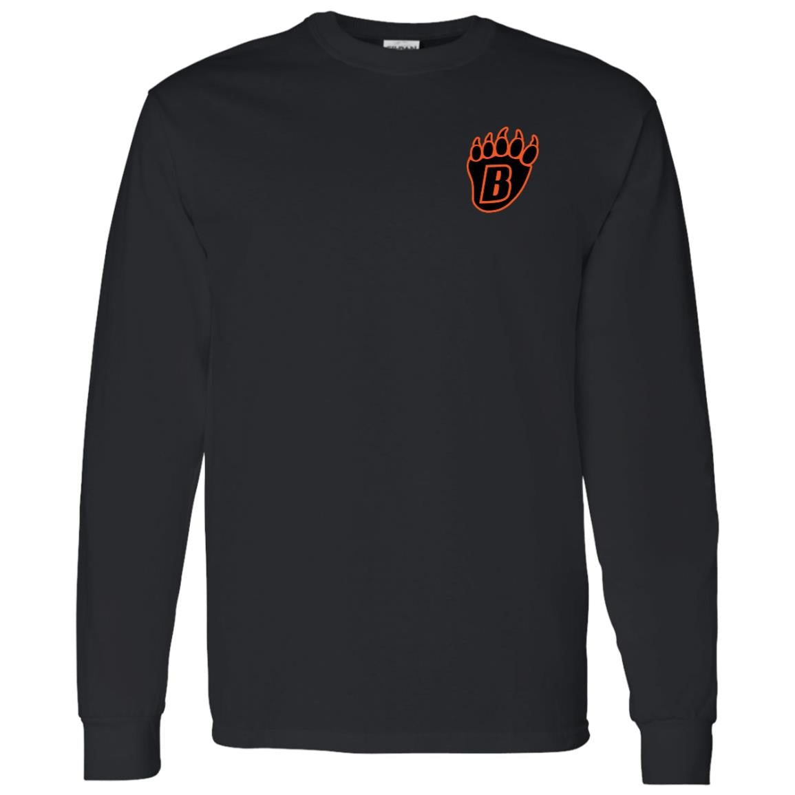 White Bear Lake Hockey Blackout Adult Cotton Long Sleeve Tee