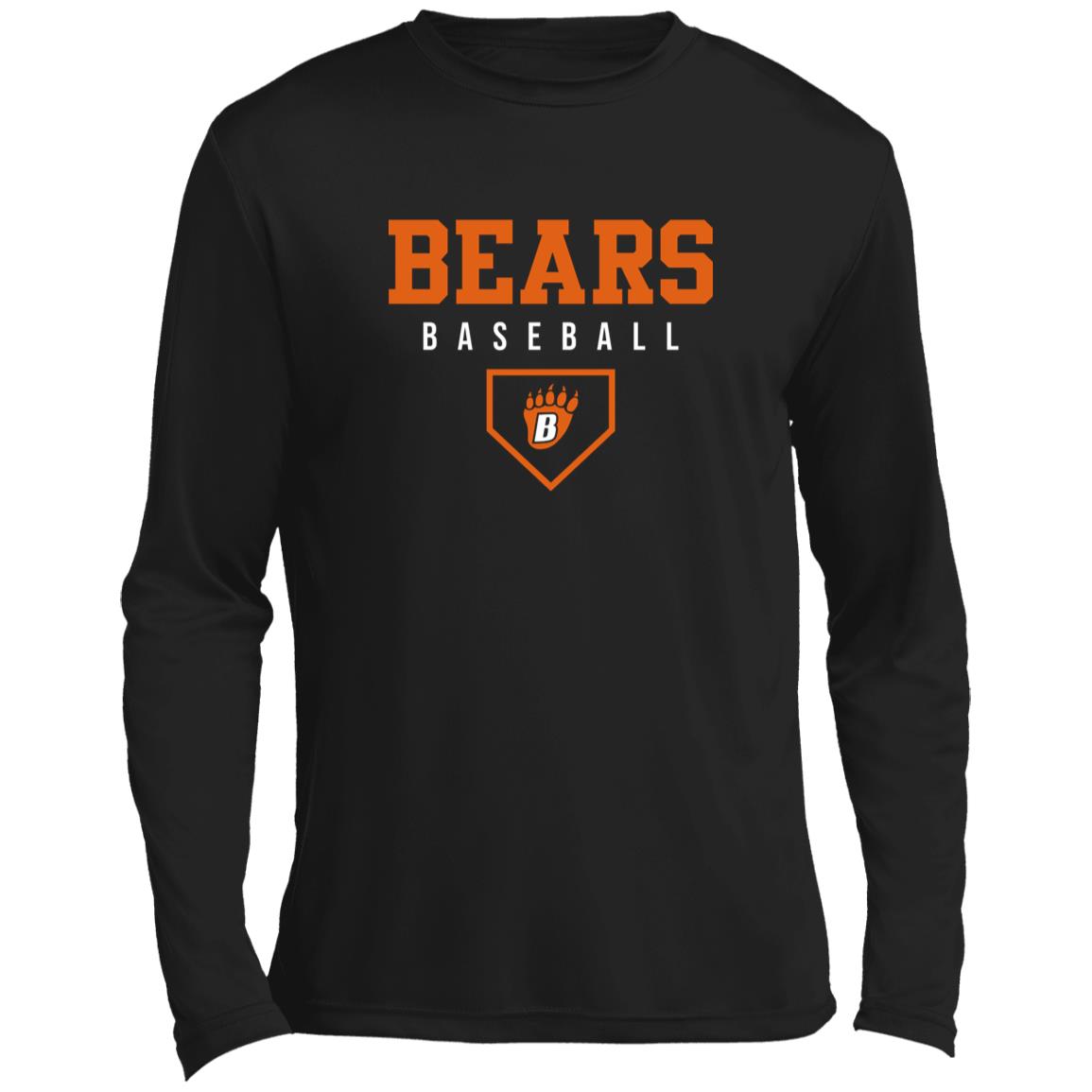 WBLHSB Bears Baseball Long Sleeve Performance Tee