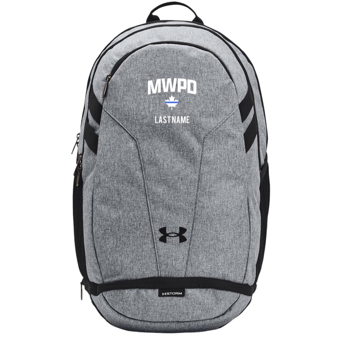 Maplewood Police Customizable Under Armour Hustle 5.0 TEAM Backpack