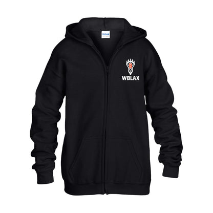 WBLAX Youth Heavy Blend Full Zip Hoodie