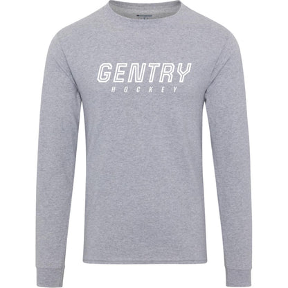 Gentry Academy Outline Men's Champion Long Sleeve Tee