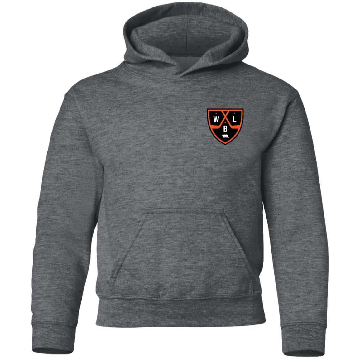 White Bear Lake Hockey Shield Youth Pullover Hoodie