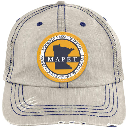 MAPET Distressed Unstructured Trucker Cap - Patch