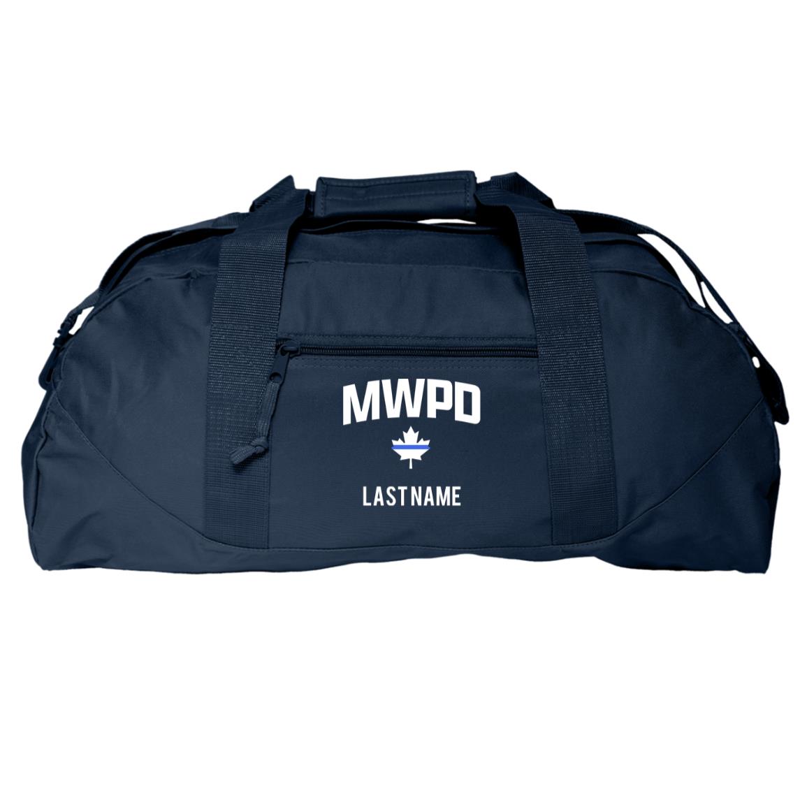 Maplewood Police Customizable Large Square Duffel