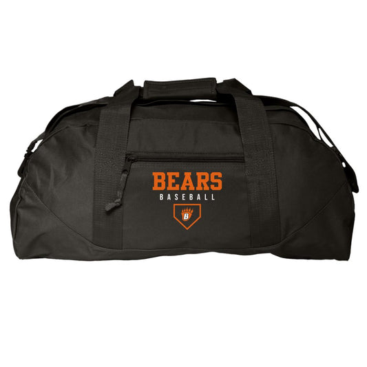 White Bear Lake Baseball Game Day Large Square Duffel