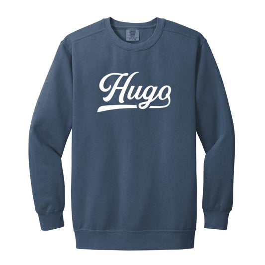 Hugo Garment-Dyed Adult Crewneck Sweatshirt