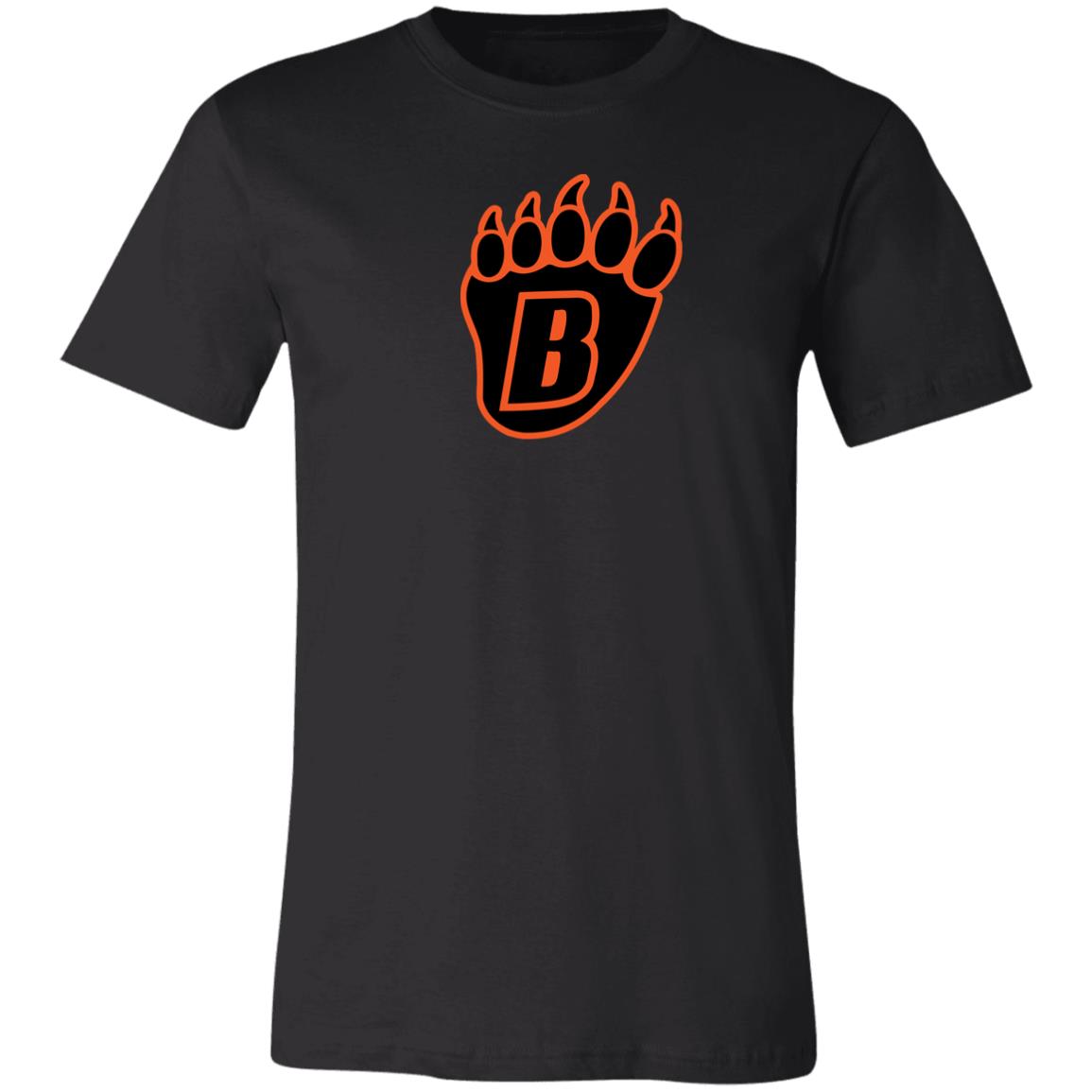 White Bear Lake Hockey Blackout Bear Paw Adult Jersey Tee