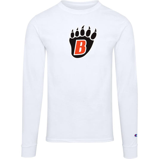 White Bear Lake Bear Paw Men's Champion Long Sleeve Tee