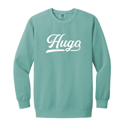 Hugo Garment-Dyed Adult Crewneck Sweatshirt