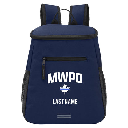 Maplewood Police Customizable Backpack Cooler