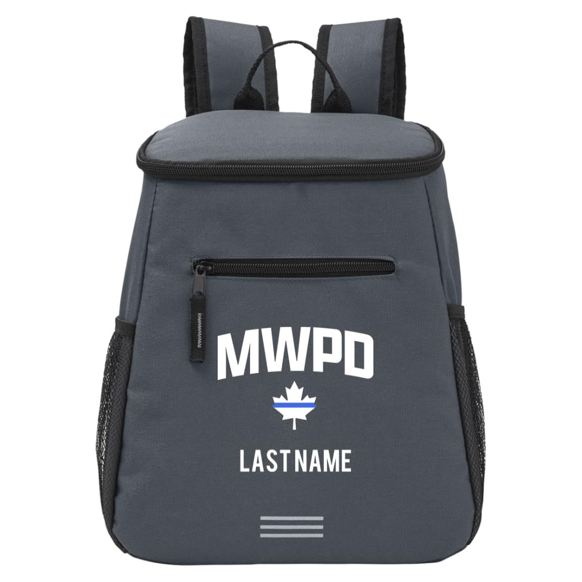 Maplewood Police Customizable Backpack Cooler