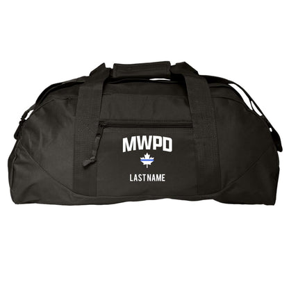 Maplewood Police Customizable Large Square Duffel