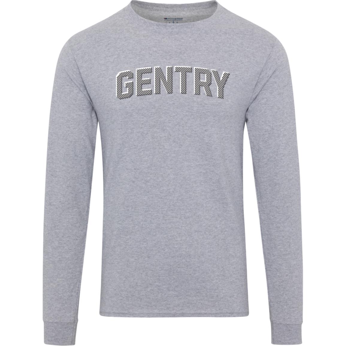 Gentry Academy Crosshatch Men's Champion Long Sleeve Tee