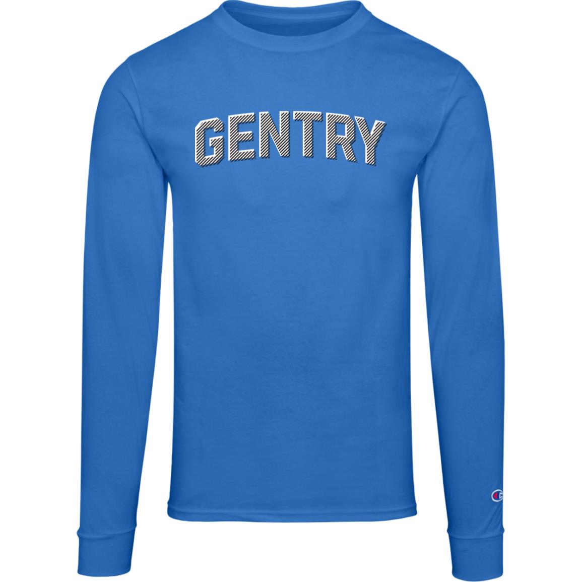 Gentry Academy Crosshatch Men's Champion Long Sleeve Tee