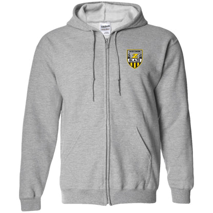 WI Blaze Hockey Zip Up Hooded Sweatshirt