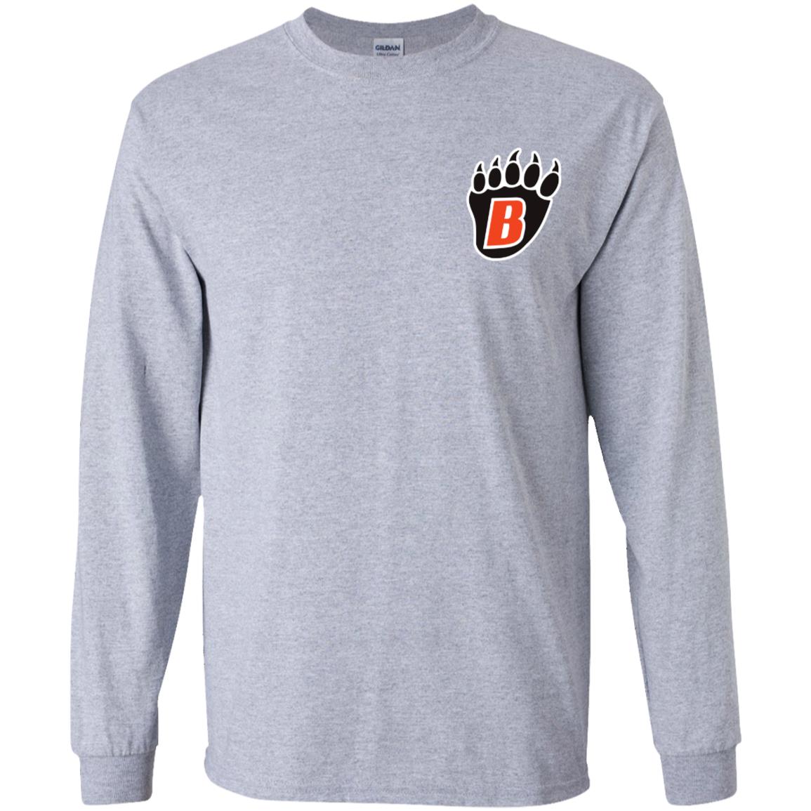 White Bear Lake Bear Paw Youth Long Sleeve Tee