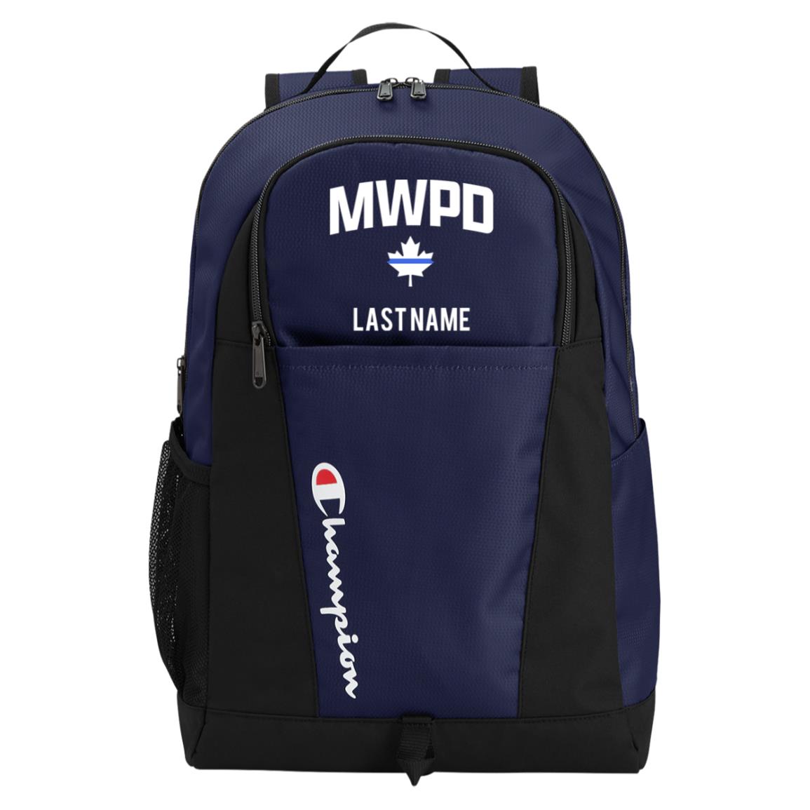 Maplewood Police Customizable Champion Core Backpack