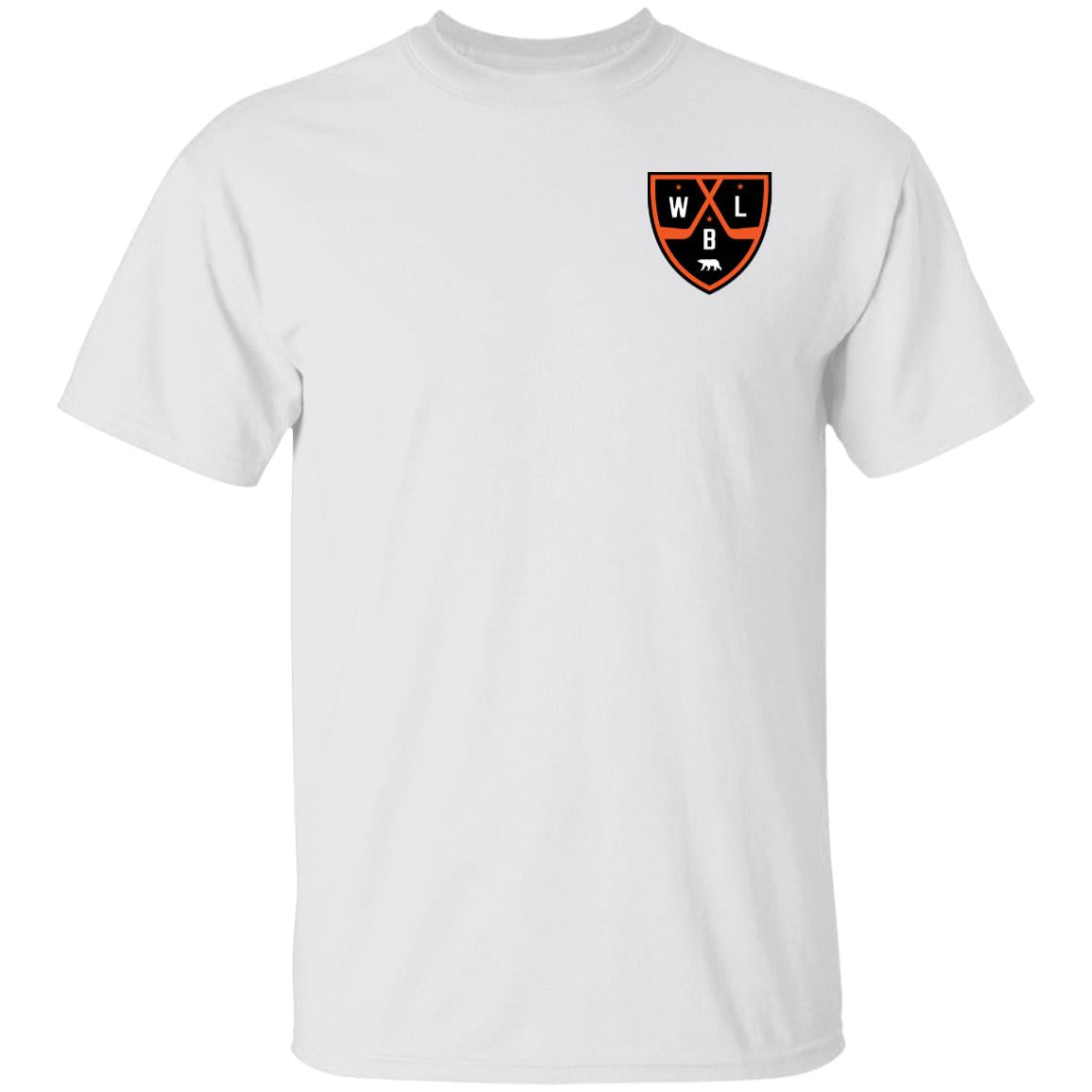 White Bear Lake Hockey Shield Adult Cotton Tee