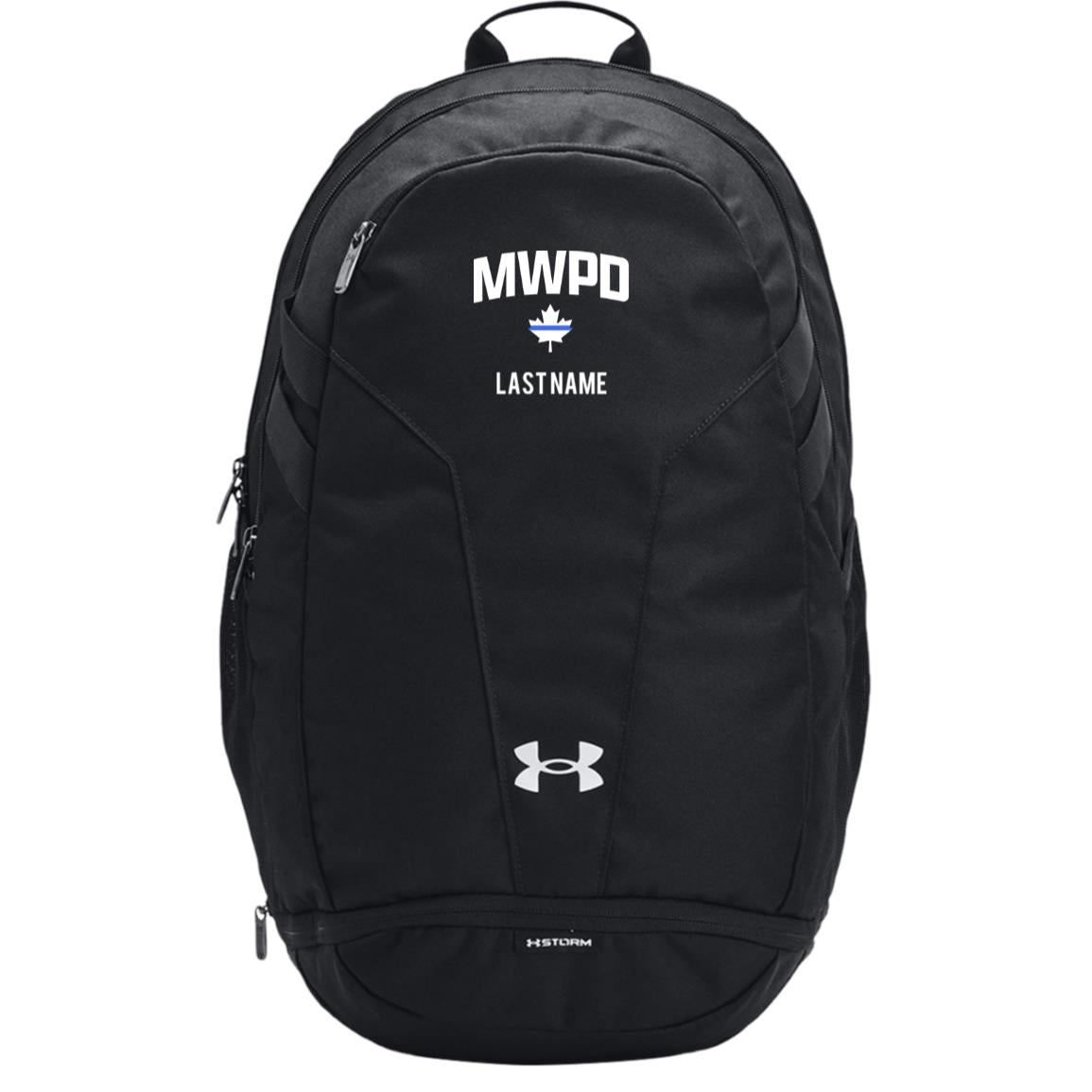 Maplewood Police Customizable Under Armour Hustle 5.0 TEAM Backpack