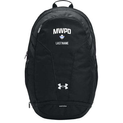 Maplewood Police Customizable Under Armour Hustle 5.0 TEAM Backpack