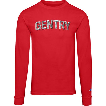 Gentry Academy Crosshatch Men's Champion Long Sleeve Tee