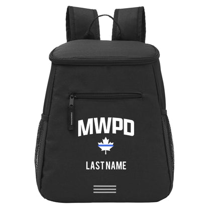 Maplewood Police Customizable Backpack Cooler