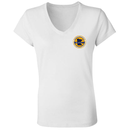 MAPET Women's Jersey V-Neck T-Shirt