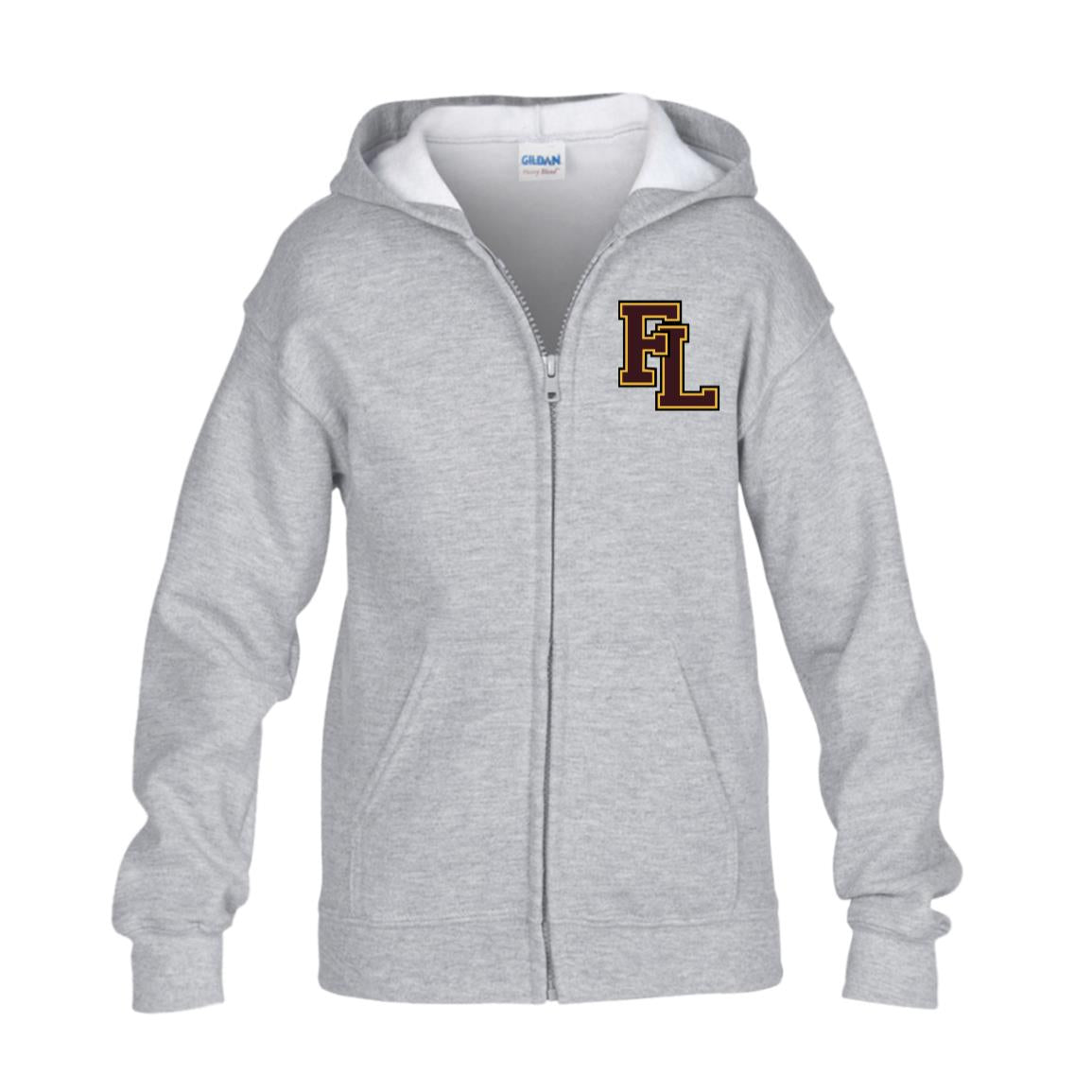 Forest Lake Hockey Youth Heavy Blend Full Zip Hoodie