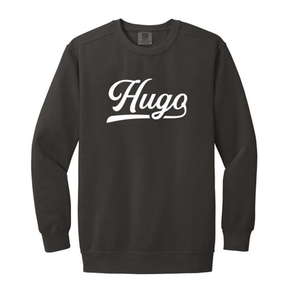 Hugo Garment-Dyed Adult Crewneck Sweatshirt