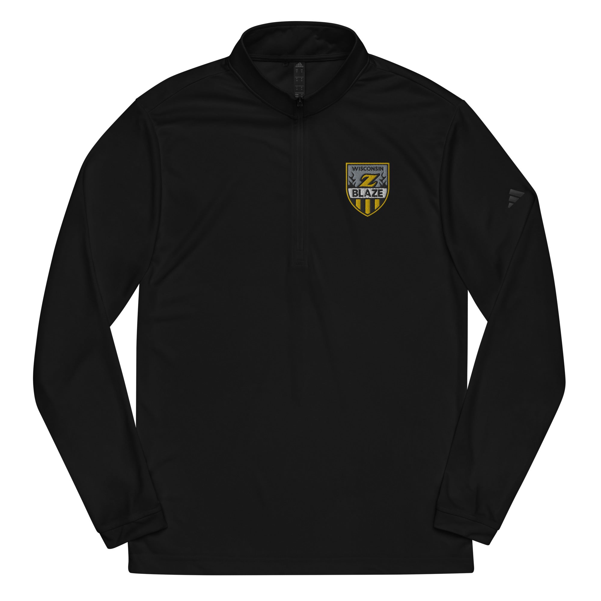 Wisconsin Blaze Hockey Embroidered Adidas Quarter Zip Pullover