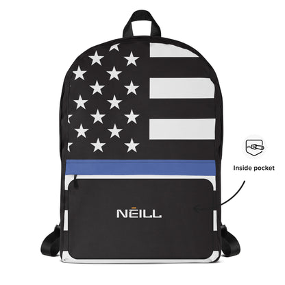 Thin Blue Line USA Flag Backpack