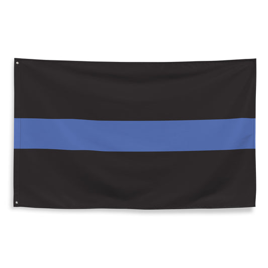 Thin Blue Line One-sided Flag