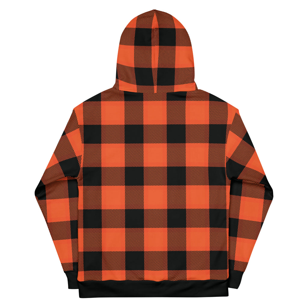 White Bear Lake Hockey Shield Flannel Print Custom Hoodie