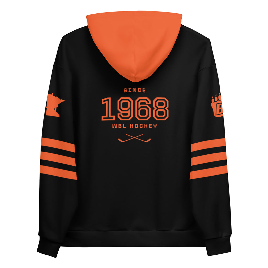 White Bear Lake Hockey Hockey Bear Custom Hoodie Black